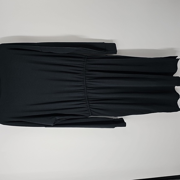 Simier Fariry Forest Green Crewneck Long Sleeve Drawstring Waist Dress Sz: Large - Picture 8 of 9